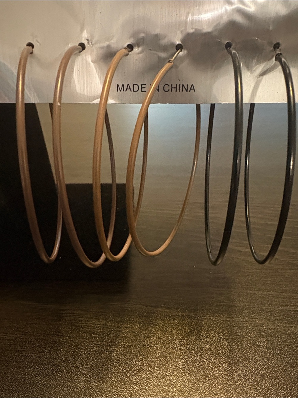 Women's Brown-Tan Hoop Earring Sets